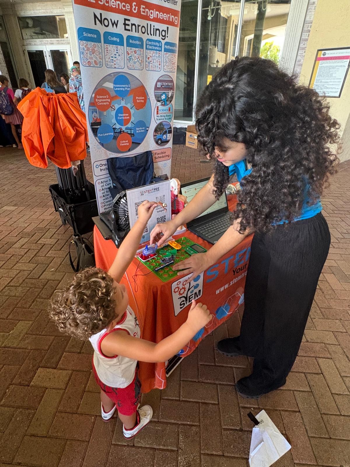 STEM instruction at a partner non-profit